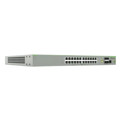 Switch PoE+ Administrable CentreCOM FS980M, Capa 3 de 24 Puertos 10/100 Mbps + 4 puertos SFP, 375 W