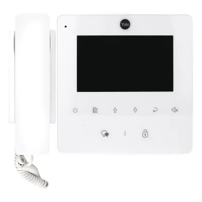 Monitor con teléfono blanco YDV4702 para tvportero 80126