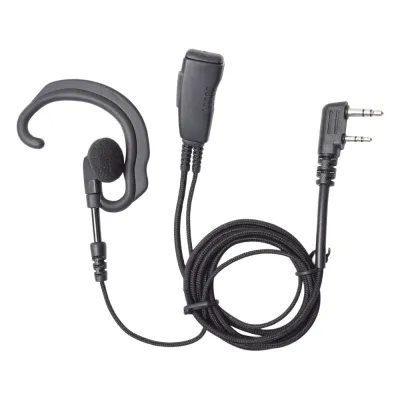Micrófono Audífono de Solapa Estilo Gancho / CABLE FIBRA TRENZADA KEVLAR ULTRA RESISTENTE Para KENWOOD Serie G/3230/2102G/2202L/2212L/2170/2360/2302/2312/2000/2402/NX220/NX240/TKD240