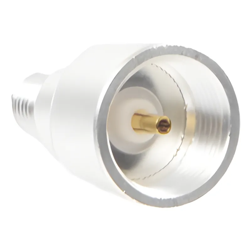 Adaptador UNIDAPT Hembra a SMA Hembra Inverso. Plata / Oro / Teflón.