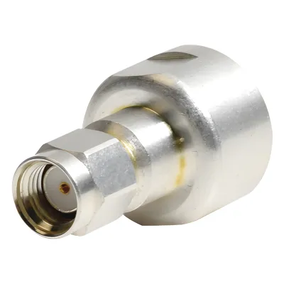 Adaptador UNIDAPT Hembra a SMA Macho Inverso. Plata / Oro / Teflón.