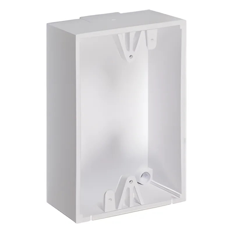 Caja trasera de montaje color blanco para Estaciones de Parada STOPPER