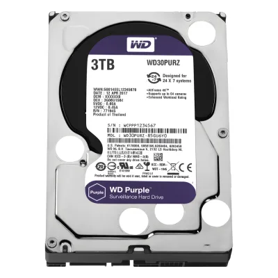 Disco Duro PURPLE de 3TB / 3 AÑOS DE GARANTÍA / Para Videovigilancia