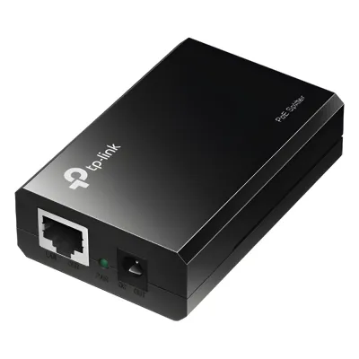 Splitter PoE (15W) / Potencia de Salida Seleccionable (5 , 9 o 12 Vcc) / 2 puerto 10/100/1000 Mbps / Plug and Play