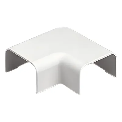 Conexión en ángulo recto "L", para uso con canaleta LD5, material ABS, Color Blanco Mate