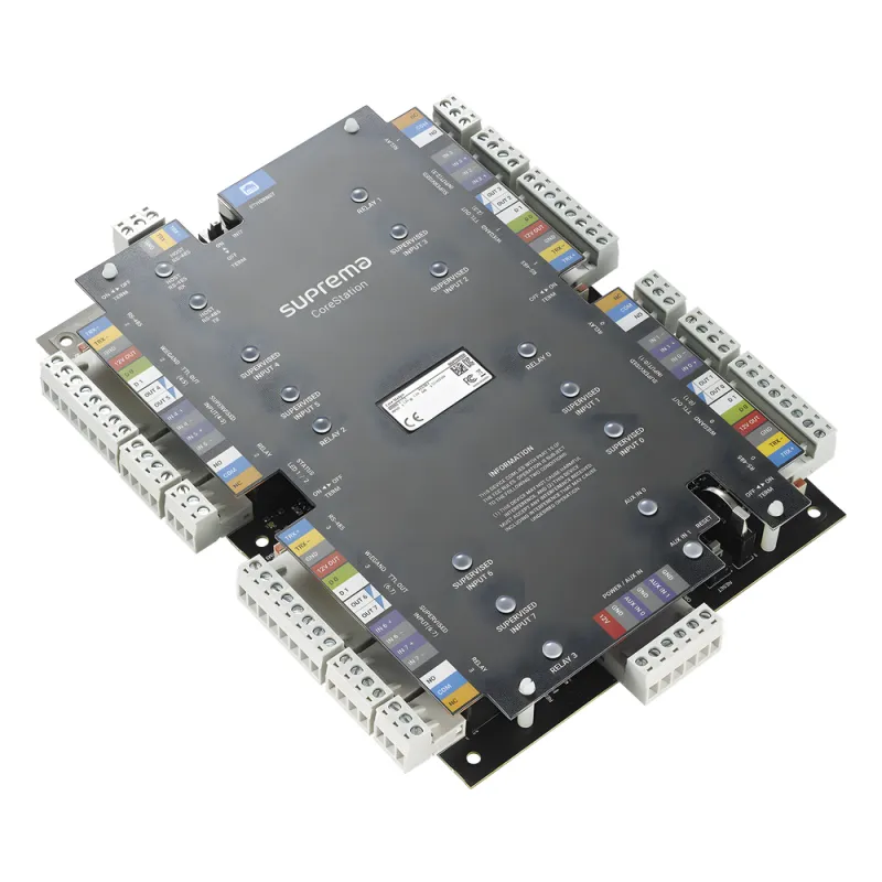CoreStation Panel de Control de Acceso / Biometría Integrada / Compatible con Sistema de Elevadores / 200,000 Huellas / 4 Puertas