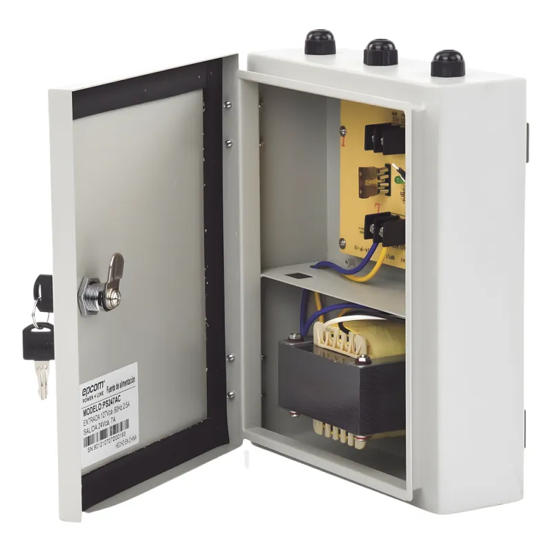 Fuente de Poder Profesional para Domos PTZ de 24 Vca@ 7A / Exterior / Voltaje de Entrada de 127 Vca.