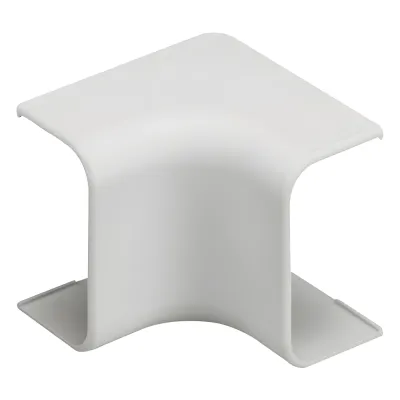 Esquinero interior, para uso con canaleta LD10, material ABS, Color Blanco Mate