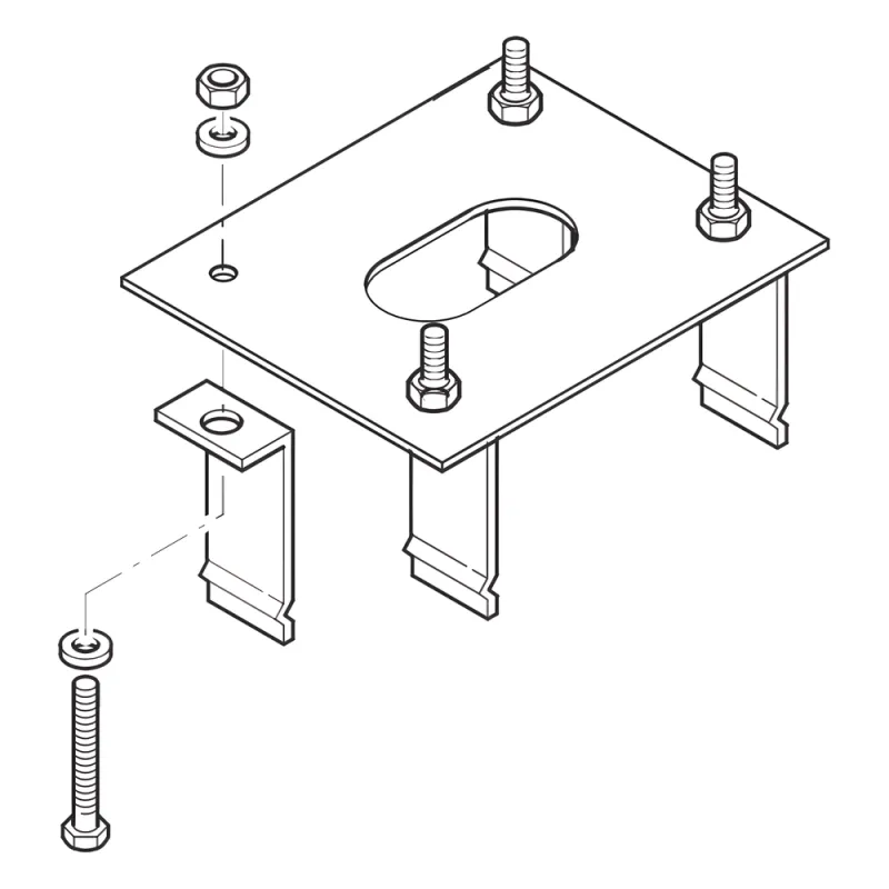 Anclaje para barreras CAME GARD4 y G3750