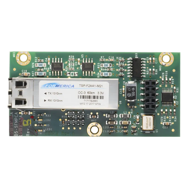 Interfaz opcional para conexión en red por fibra óptica monomodo