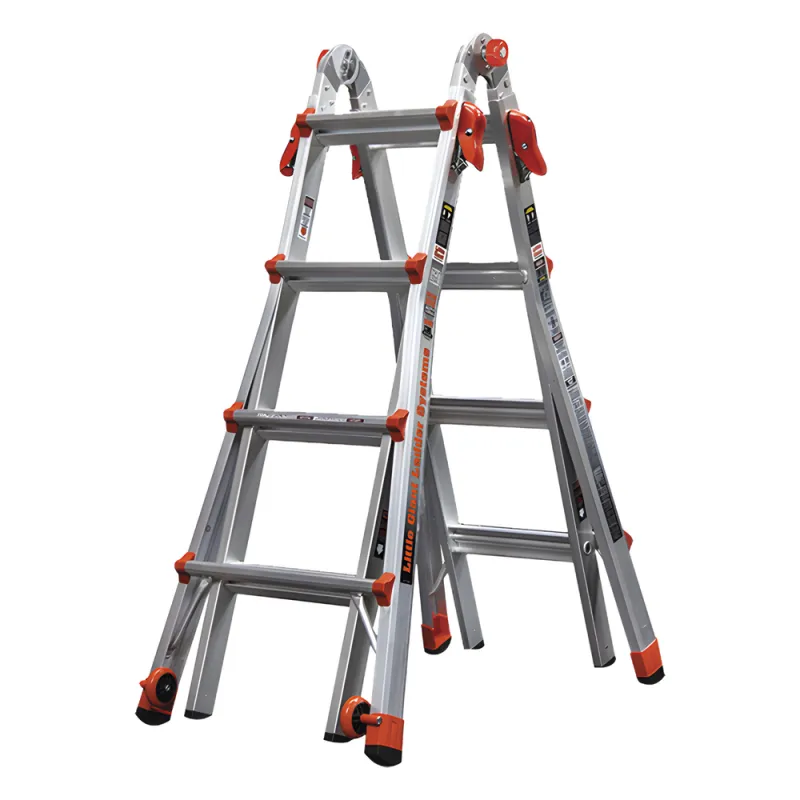 Escalera Multi-Posiciones de 5.18 m (17') para Superficies Inclinadas (SKU 15417-001).