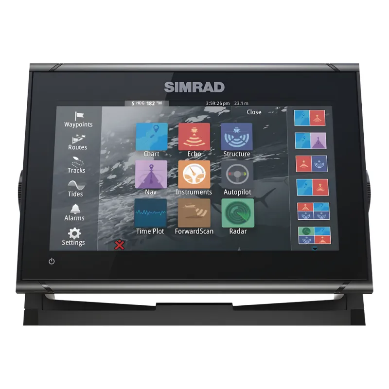 Plotter GPS GO9 XSE / Pantalla Táctil 9" / Compatible con Sonar y Radar / Conectividad Inalámbrica y NMEA 2000® / Integración con Piloto Automático y Sistemas de Sonido / Tecnología Active Imaging™ 3 en 1