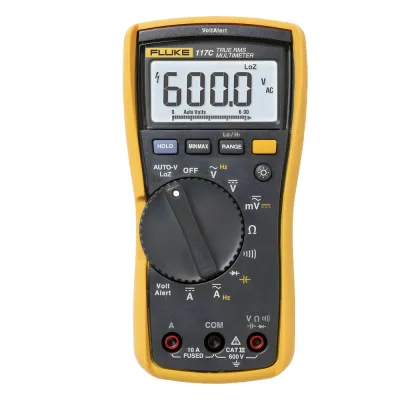 Multímetro Digital para Electricista, con Detector de Voltaje sin Contacto, Uso con Voltaje Máximo de 600 V, Pantalla LED Retroiluminada