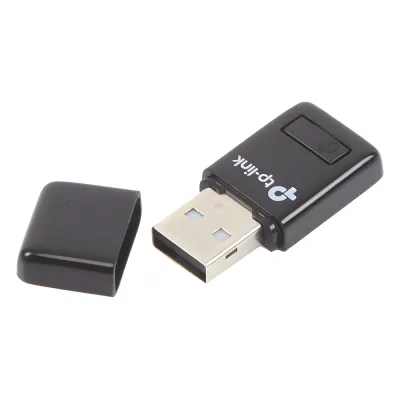 Mini Adaptador USB inalámbrico N 300 Mbps 2.4 GHz con 1 antena interna