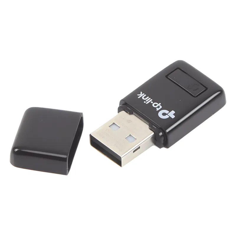 Mini Adaptador USB inalámbrico N 300 Mbps 2.4 GHz con 1 antena interna