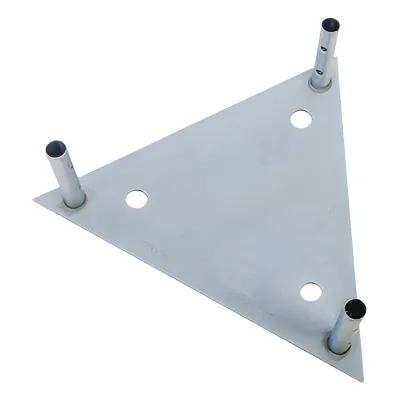 Base para Tramo STZ60G con Placa 1/2", Niple de 3/4", Galvanizado por Inmersión en Caliente.