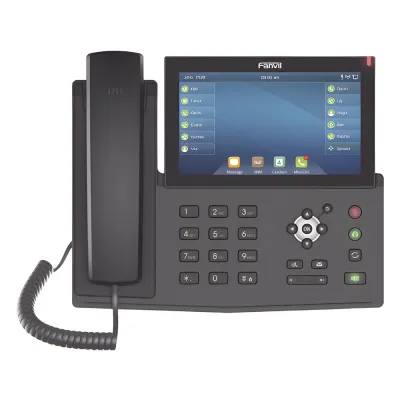 Teléfono IP empresarial para 20 lineas SIP, pantalla táctil, Bluetooth integrado para diadema, PoE y hasta 127 botones DSS con doble puerto Gigabit, soporta recepción de video