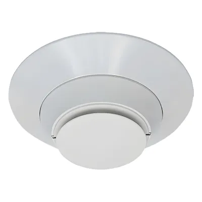 Detector de humo fotoeléctrico direccionable para ducto con prueba remota, LEDs 360° y protocolo LiteSpeed, color blanco