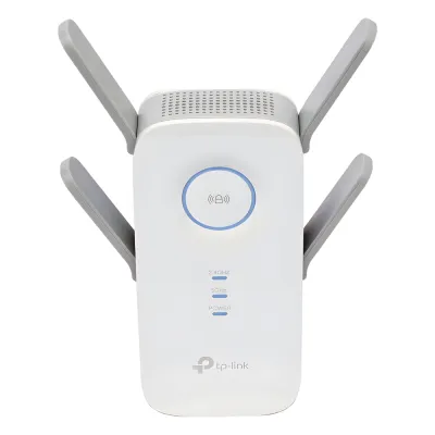 Repetidor / Extensor de Cobertura WiFi AC, 2600 Mbps, doble banda 2.4 GHz y 5 GHz, con 1 puerto 10/100/1000 Mbps, 4 antenas externas