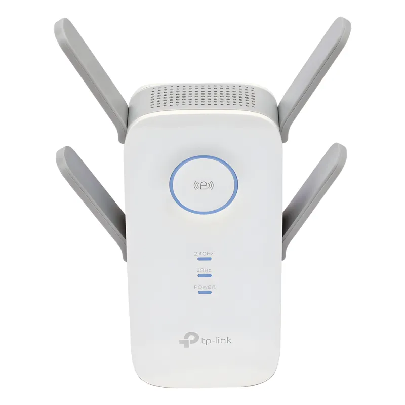 Repetidor / Extensor de Cobertura WiFi AC, 2600 Mbps, doble banda 2.4 GHz y 5 GHz, con 1 puerto 10/100/1000 Mbps, 4 antenas externas