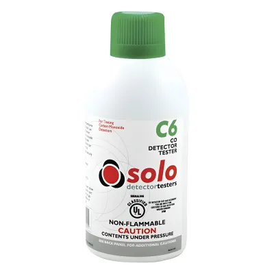 Lata De Gas De Monóxido De Carbono (CO) Genuino Para Prueba De Detectores De CO, Uso Manual o En Dispensadores SOLO-330/SOLO-332, Listado UL