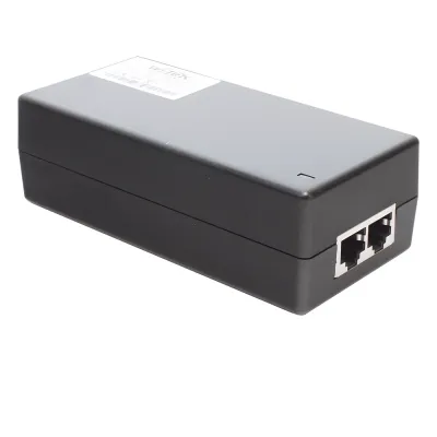 Inyector Hi-PoE 60 W Gigabit / Alimenta Equipos PoE 802.3 af Hasta 15W - PoE at Hasta 30W - PoE bt Hasta 60W / Instalación Para Interior / Alcance de Hasta 100 metros / Plug and Play / No se Necesita Configurar