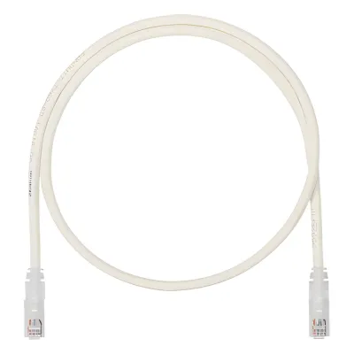 Cable de Parcheo UTP, Cat6A, 24 AWG, CM, Color Blanco, 0.3 Metros (1 Pie)
