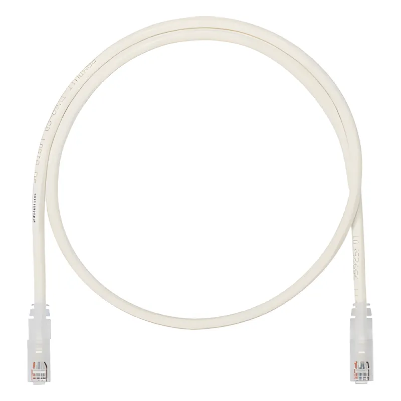 Cable de Parcheo UTP, Cat6A, 24 AWG, CM, Color Blanco, 5.18 Metros (17 Pies)