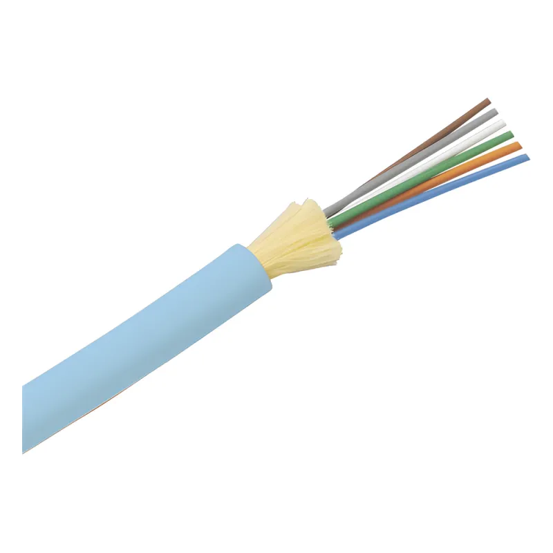 Cable de Fibra Óptica de 6 Hilos, Multimodo OM4 50/125 Optimizada, Interior, Tight Buffer 900um, No Conductiva (Dieléctrica), LSZH, Precio Por Metro