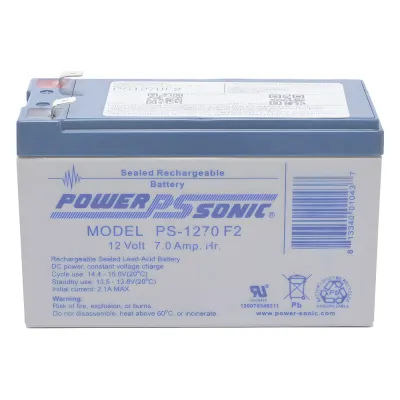 Batería 12V, 7AH, Para Respaldo, Tecnologías AGM/VRLA, 5 Años Vida Útil, Terminales F2, Reconocida UL
