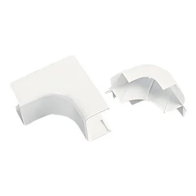 Esquinero Interior, para uso con Canaleta LDPH10 y LD2P10, material ABS, Color Blanco