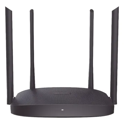 Router Inalámbrico WISP / Hasta 1200 Mbps / Doble Banda AC (2.4 GHz y 5 GHz) / 3 Puertos LAN 10/100 Mbps + 1 Puerto WAN 10/100 Mbps / 4 Antenas Externas Omnidireccional de 5 dBi / Interior