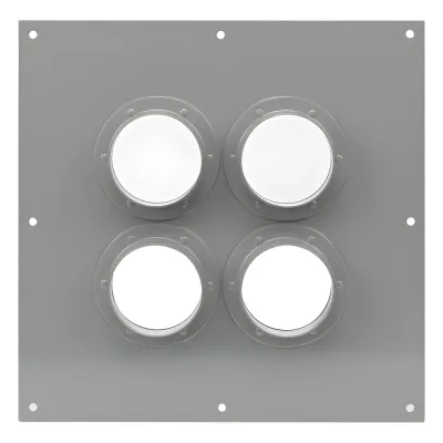 Placa Pasamuros Con Capacidad de 4 Botas de 4