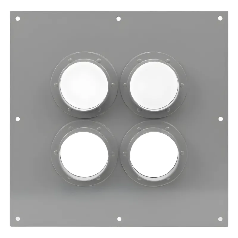 Placa Pasamuros Con Capacidad de 4 Botas de 4