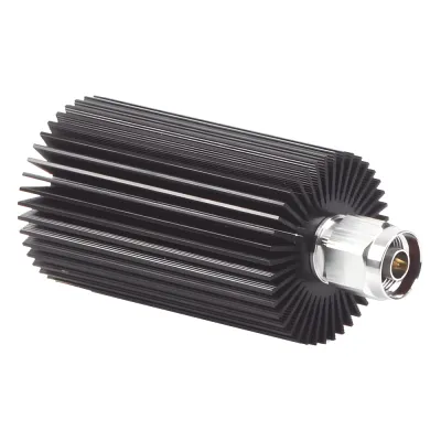 Carga Terminal de 50 Ohm, 0-960 MHz, Perdida por Retorno de 25 dB, 30 Watt, Conector N Macho para Circuladores dB Spectra.