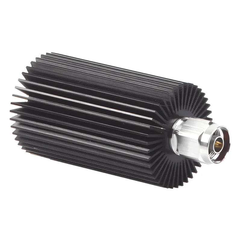 Carga Terminal de 50 Ohm, 0-960 MHz, Perdida por Retorno de 25 dB, 30 Watt, Conector N Macho para Circuladores dB Spectra.