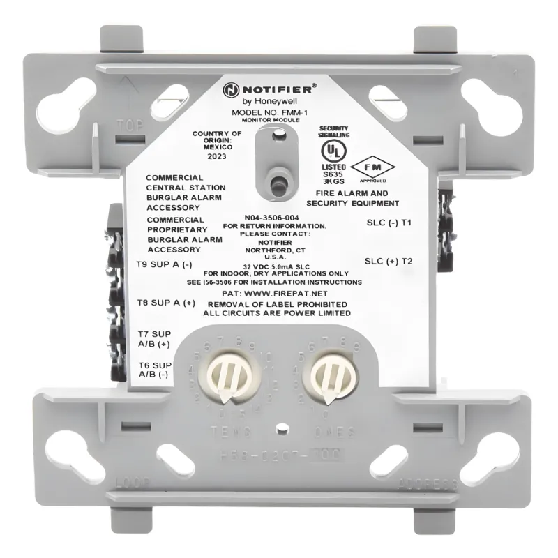 Módulo monitor direccionable para dispositivos de contacto normalmente abierto, compatible con FlashScan® y CLIP
