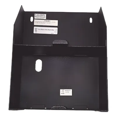 Chasis auxiliar para dos baterías de 12 Ah / montaje lateral en amplificadores serie DAA2 de NOTIFIER / negro