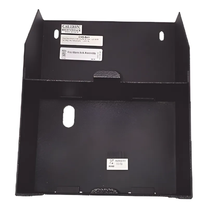 Chasis auxiliar para dos baterías de 12 Ah / montaje lateral en amplificadores serie DAA2 de NOTIFIER / negro