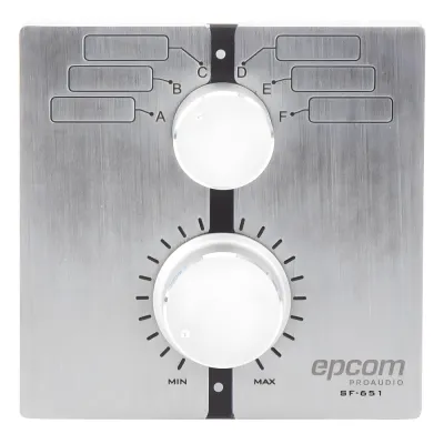 Control de Volumen Remoto con Selector de Canales | Compatible con Amplificador SF2240UC - SF4240UC