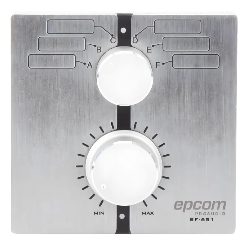 Control de Volumen Remoto con Selector de Canales | Compatible con Amplificador SF2240UC - SF4240UC