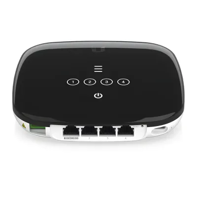 UFiber WiFi 6 GPON CPE con WiFi 802.11ax + 4 puertos GbE LAN y 1 puerto GPON WAN