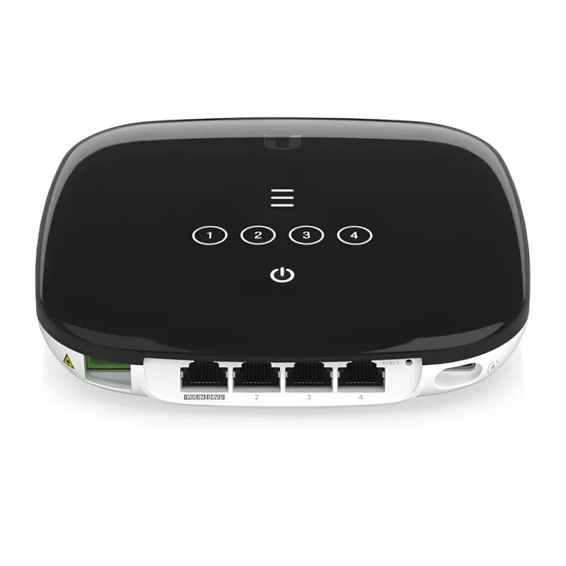 UFiber WiFi 6 GPON CPE con WiFi 802.11ax + 4 puertos GbE LAN y 1 puerto GPON WAN