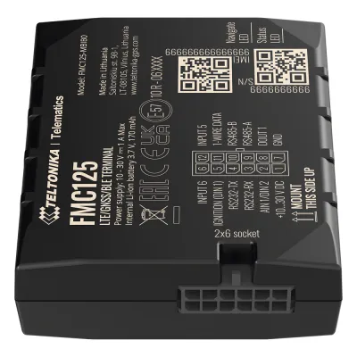 Avanzado Rastreador Vehicular (GPS) 4G LTE CAT 1 y 2G / Identificación de Conductores / Bloqueo Remoto / Detección de Jammer / Sensores Bluetooth / Múltiples I/O / Doble Sim / RS485 / RS232 / DualCam