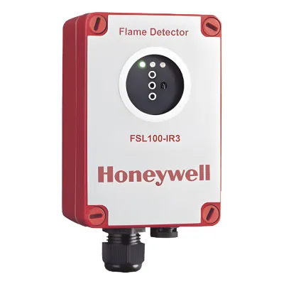Detector de flama por triple espectro infrarrojo (IR3), para zonas ATEX, uso en interiores y exteriores, color rojo