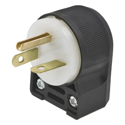 Clavija Entrada Recta/ 20 A 250 V CA/ 2 Polos 3 Hilos/ Nema 6-20 P/Grado Comercial - Industrial.