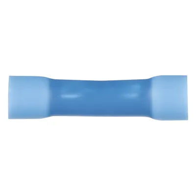 Conector de Empalme a Tope, Para Cables de 16 a 14 AWG, De Vinilo Aislado, Color Azul, Paquete de 50 Piezas