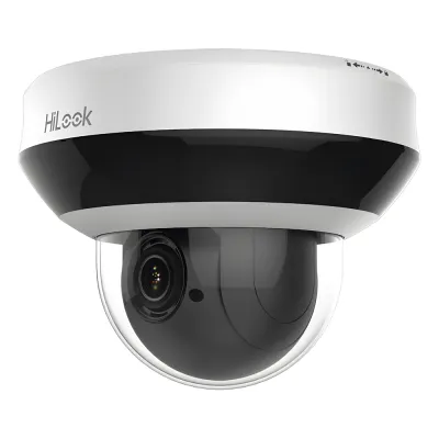 Mini Domo PTZ IP 2 Megapixel / 4X Zoom / H.265+ / 20 mts IR EXIR / WDR 120dB / PoE / IK10 / Exterior IP66 / Ultra Baja Iluminación / Micrófono Integrado / PoE
