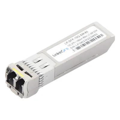 Transceptor Óptico SFP+ (Mini-Gbic) / Monomodo 1550 nm / 10 Gbps / 10GBASE-ZR / Conectores LC/UPC Dúplex / DDM / Hasta 80 km
