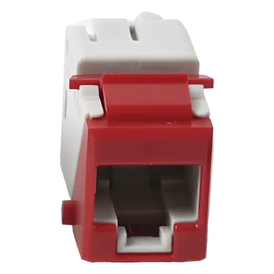 Jack Ultramax Cat6a, Utp, Tipo Keystone, Color Rojo, Punch Down